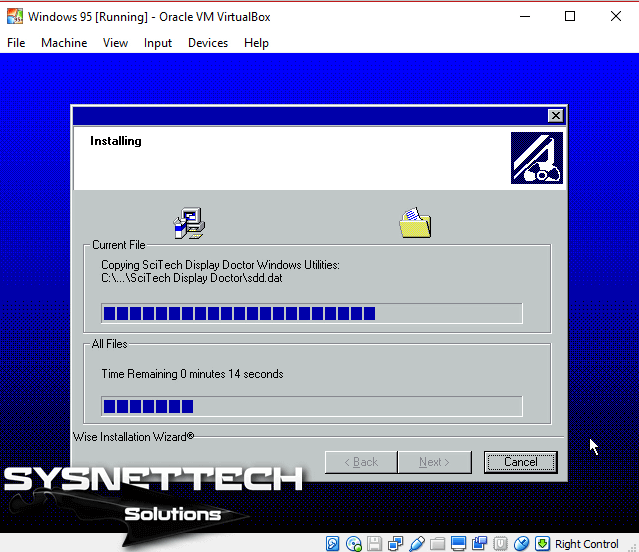 windows 95 install virtualbox
